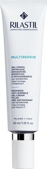 Rilastil Multirepair Cremă-Gel de Față pentru Anti-Îmbătrânire și Reconstrucție cu Acid Hialuronic și Prebiotice 40ml