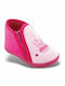 Kinderhausschuhe Stiefel Fuchsie