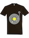 Tshirt Unisex "Space Vinyl Music", Chocolate