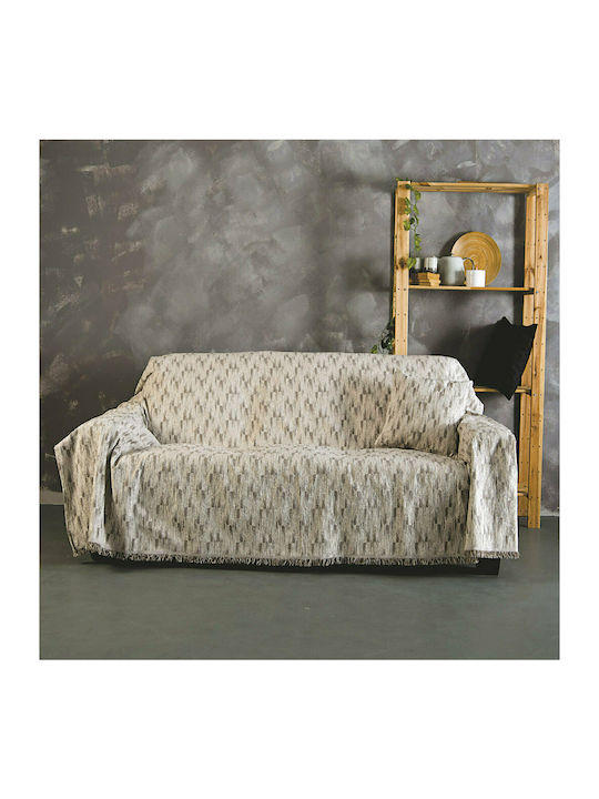 SB Home Pyramids Ριχτάρι Διθέσιου Καναπέ Chenille 180x240εκ. Μπεζ