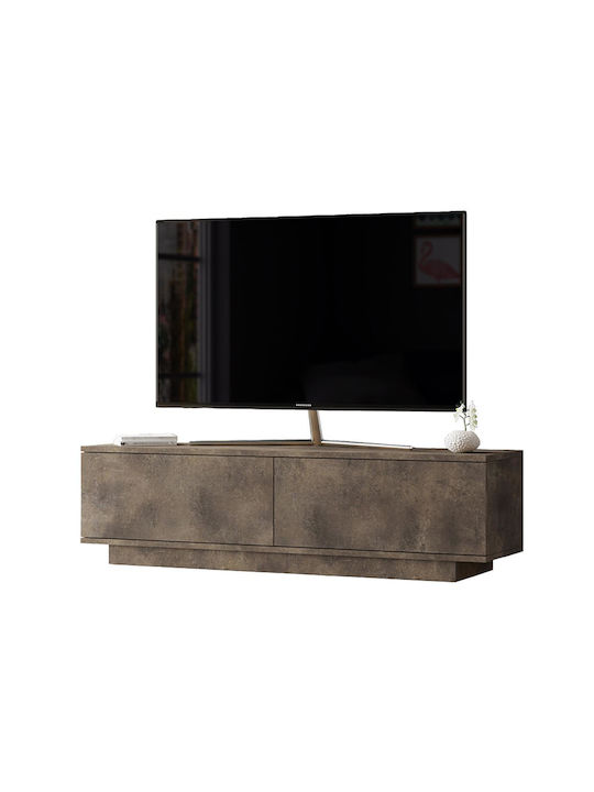 Zoeva Solid Wood TV Furniture Walnut L140xW35xH38cm