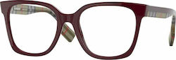 Burberry Evelyn Frauen Acetat Brillengestelle Burgundisch