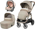 Peg Perego Veloce Lounge Modular 3 in 1 Adjustable 3 in 1 Baby Stroller Suitable for Newborn Mon Amour 10.7kg