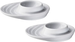 Kuchenprofi Cupa de ouă Ceramică Albă 2pcs