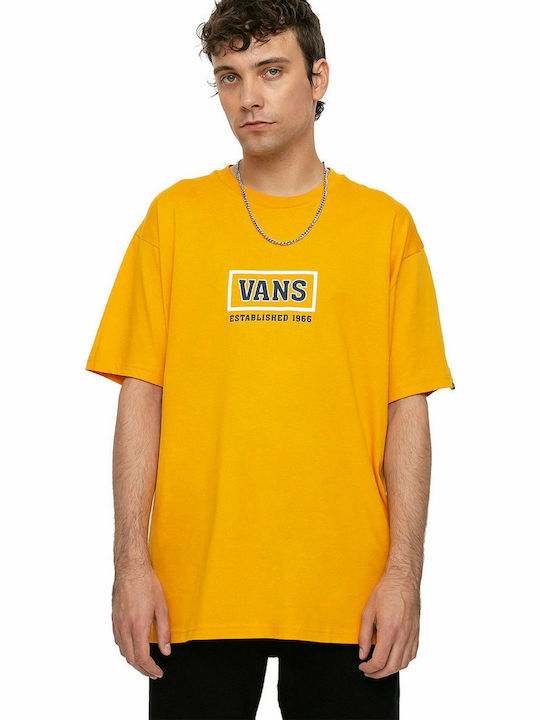 Vans Take A Stand Ανδρικό T-shirt Golden Glow με Λογότυπο