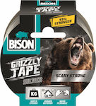 Bison Grizzly Tape Autocolantă Bandă de țesut Gri 50mmx10m 1buc