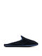 LE VENEZIANE BELLOW FLAT MULES - Blue Navy SAB001/BLU