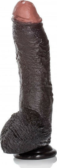 Calexotics Sean Michaels Dildo realist cu Testicule și Ventuză Maro 25cm