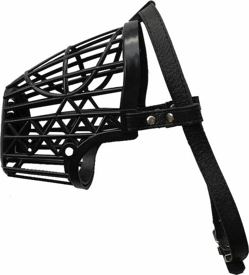Pet Camelot Φίμωτρο Σκύλου Πλαστικό με Δέρμα Medium 43cm