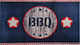 Sdim 530 Kitchen Mat Runner Blue 67x120εκ. BBQ 2 Stars Wood