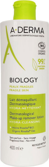 A-Derma Biology Loțiune Demachiantă pentru Față cu Acțiune Hidratantă 400ml