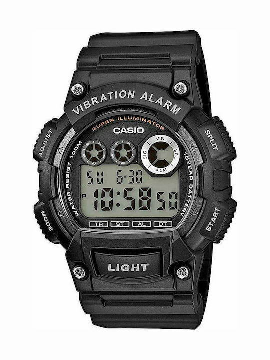 Casio Ψηφιακό Ανδρικό Ρολόι 51mm Χρονογράφος Μπ...