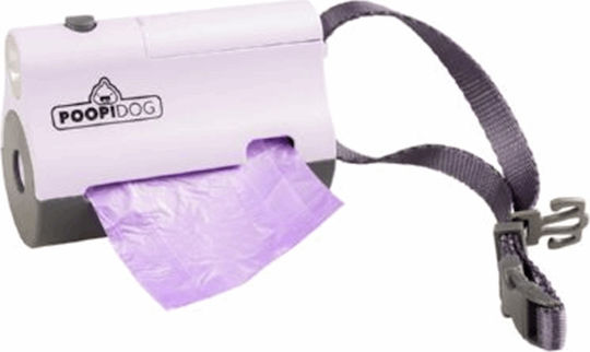 Ktiniatrikos Kyklos Poopi Dog Tasche mit Hundekotbeuteln Lila