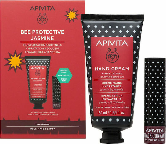 Apivita Bee Protective Skin Care Set for Moisturizing Jasmine & Black Currant 2pcs