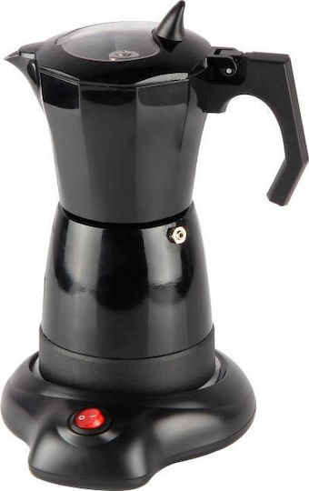 Gem Stovetop Espresso Pot for 6Cups Black