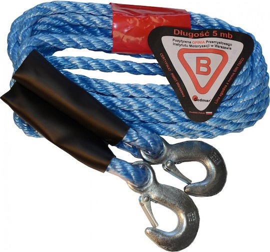 AMiO Car Towing Rope with Tensile Strength up to 2.5 Tons 4m in Blue Color
