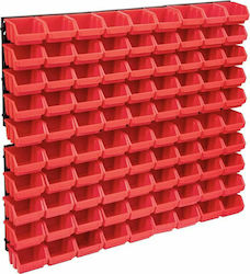 vidaXL Plastic Tool Bin Organiser 96pcs