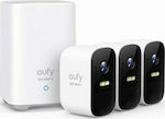 Eufy eufyCam 2C Kit Integriertes CCTV-System Wi-Fi mit Control Hub und 3 Drahtlose Kameras 1080p