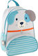 Stephen Joseph Dog Schulranzen Rucksack Kindergarten Hellblau mit Flaschenhalter