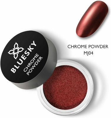 Bluesky Chrome Powder Dekopulver für Nägel in Rot Farbe