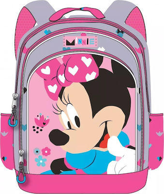 Gim Minnie Σχολική Τσάντα Πλάτης Νηπιαγωγείου σε Ροζ χρώμα