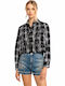 Pinko Victorica Women's Checked Long Sleeve Shirt Black