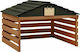 vidaXL Mower Shed Brown for Lawnmower Robot 78 ...