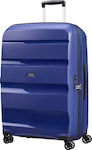 American Tourister Bon Air Dlx Large Travel Suitcase Hard Blue with 4 Wheels Height 75cm