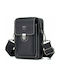 Bull Captain YB 075 Leather Men's Bag Shoulder / Crossbody Black YB075