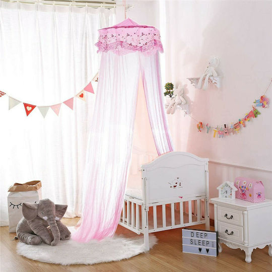 Mückennetz Kinderbett Romantic House aus Tüll X000YYMHFV Rosa 260cm