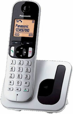 Panasonic KX-TGC210 Ασύρματο Τηλέφωνο με Aνοιχτή Aκρόαση Ασημί