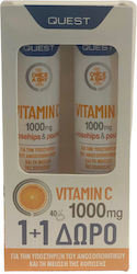 Quest Vitamin C With Rosehips & Rutin Βιταμίνη 1000mg Πορτοκάλι 2 x 20 αναβράζοντα δισκία Quest Vitamin C With Rosehips & Rutin Βιταμίνη 1000mg Πορτοκάλι 2 x 20 αναβράζοντα δισκία