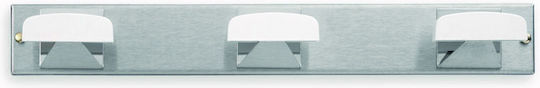 Inofix Metal Wall Hanger with 3 Slots White 45x33cm 1pc