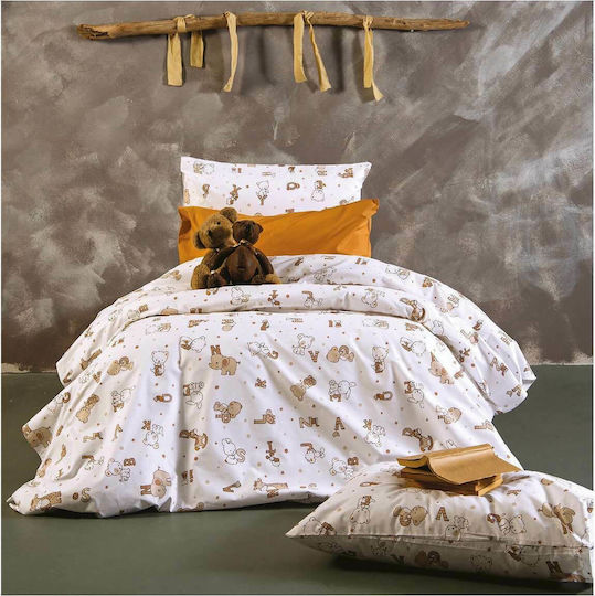 SB Home Σετ Μονά Alphabet Beige 160x240cm SB Home Σετ Μονά Alphabet Beige 160x240cm