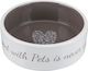 Trixie Pet's Home Keramischer Futter- und Wasserschale für Hund & Katze 1,4l 20cm in Brauner Farbe