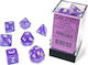 Chessex Borealis Polyhedral Purple/white Lumina...