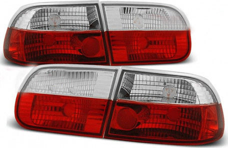 Tuning-Tec Πίσω Φανάρια για Honda Civic Hatchback 3D 1992-1995 2τμχ