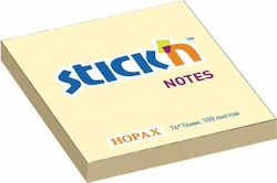 Stick'N Post-it Notes Pad 100 Sheets Yellow 7.6x7.6cm