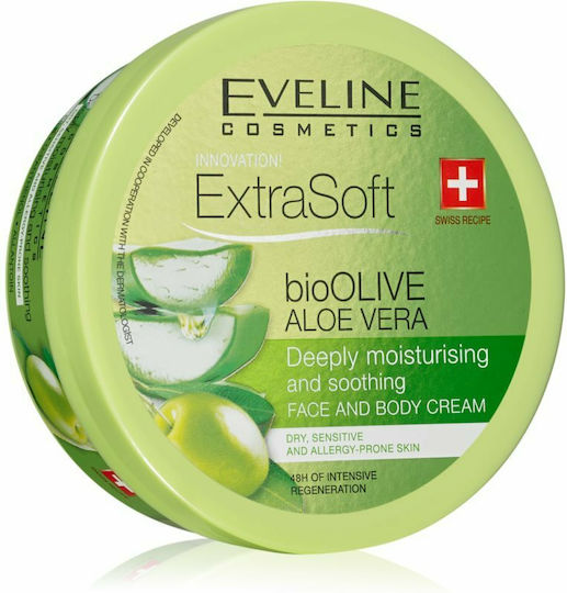 Eveline Extra Soft Ενυδατική Κρέμα Ανάπλασης Σώματος με Aloe Vera για Όλες τις Επιδερμίδες 175ml