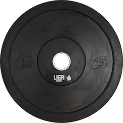 Liga Sport Δίσκος Ολυμπιακού Τύπου Λαστιχένιος 1 x 25kg Φ50mm
