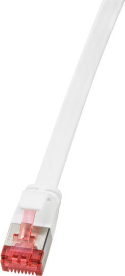 LogiLink Равен U/FTP (STP) Cat.6a (Gigabit) Мрежов Кабел Ethernet 1м Бял