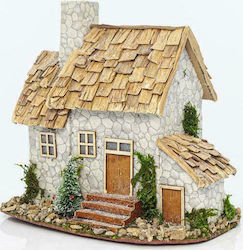 Eurolamp Christmas Decorative Wooden House Brown 23x22x16cm.