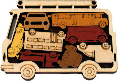 Recent Toys Car Park Wooden Riddle for 6+ Years KT-4