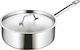 6162052480 Stainless Sauce Pan Capacity 2.8lt with Diameter 22cm and Height 7.5cm.