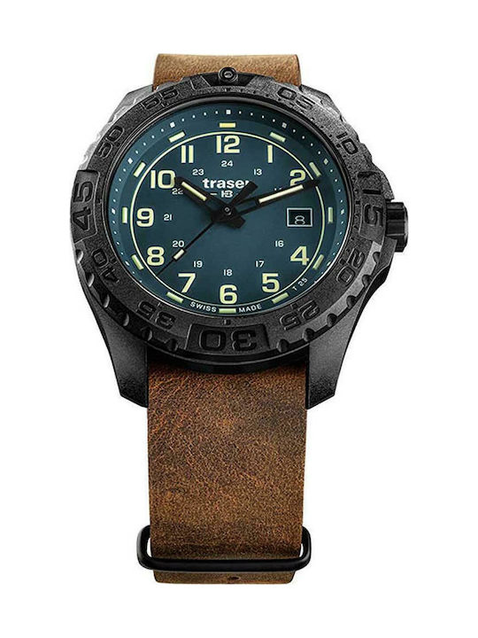 Traser P96 OdP Evolution Watch Battery with Leather Strap