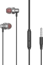 XO EP38 In-ear Handsfree με Βύσμα 3.5mm Γκρι