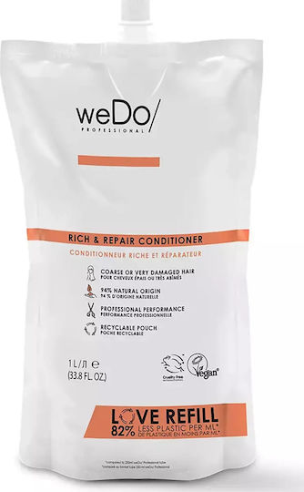 Wedo Rich and Repair Conditioner Reconstruction/Nourishment for All Hair Types 1000ml