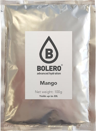 Bolero Χυμός σε Σκόνη Για 20L Νερό Μάνγκο Χωρίς Ζάχαρη 100gr