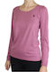 U.S. Polo Assn. Women's Blouse Cotton Long Sleeve Violet