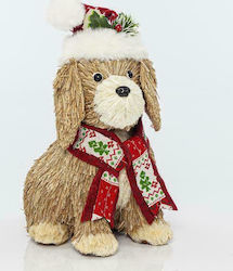 Eurolamp Christmas Fabric Doggy Figure Red 33x20x16cm